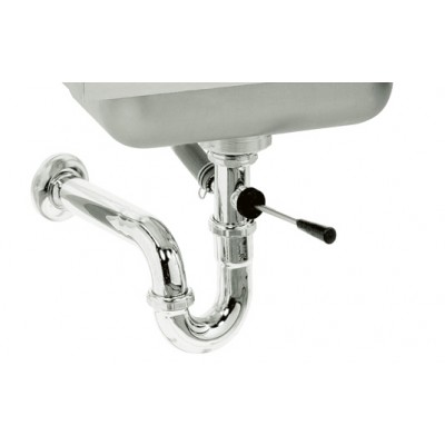 Lever Operated Drain With Built-In Overflow And P-Trap For Hand Sinks