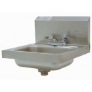 Stainless Steel Hand Sink With Deck Mounted Faucet