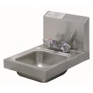 Stainless Steel Space Saver Hand Sink With Deck Mounted Faucet