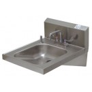 Stainless Steel A.D.A. Compliant Hand Sink With Extended Deck Mounted Gooseneck Faucet
