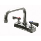 Stainless Steel Deck Mounted Gooseneck Faucet With 6" Extended Spout