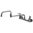 Stainless Steel Splash Mounted Mixing Faucet With 19" Double Jointed Swing Spout