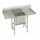 Stainless Steel One Compartment, Two Drainboard Sink